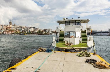 istanbul,türkiye-08 Eylül 2019.istanbul,eski şehir genel şehir manzaralı Asya ve Avrupa kıtasının ortasında rüya şehir