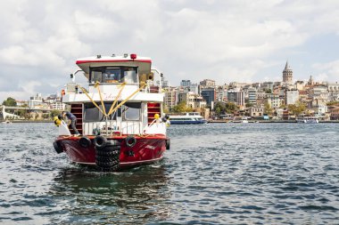 istanbul,türkiye-08 Eylül 2019.istanbul,eski şehir genel şehir manzaralı Asya ve Avrupa kıtasının ortasında rüya şehir
