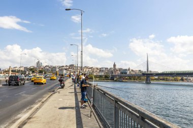istanbul,türkiye-08 Eylül 2019.istanbul,eski şehir genel şehir manzaralı Asya ve Avrupa kıtasının ortasında rüya şehir