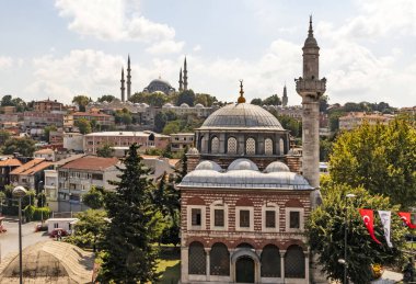 istanbul,türkiye-08 Eylül 2019.istanbul,eski şehir genel şehir manzaralı Asya ve Avrupa kıtasının ortasında rüya şehir