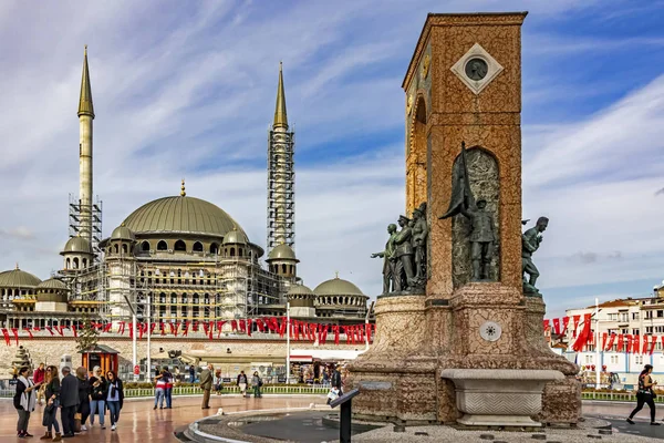 Taksim Istanbul Peru Outubro 2019 Vista Praça Taksim Praça Turística — Fotografia de Stock