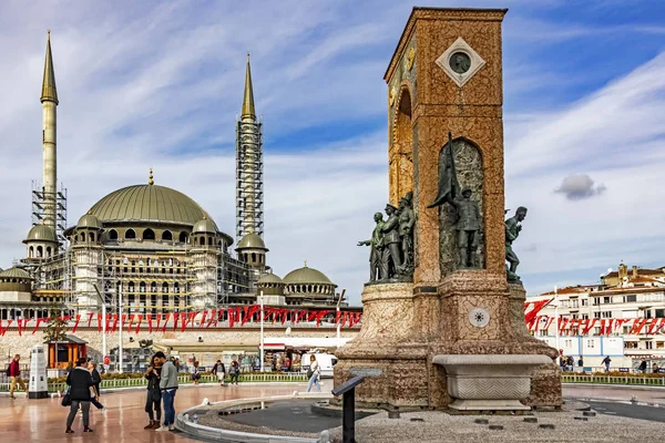 Taksim Istanbul Peru Outubro 2019 Vista Praça Taksim Praça Turística — Fotografia de Stock