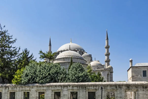 Istanbul Türkei August 2019 Allgemeine Ansicht Historische Sleymaniye Moschee Gebaut — Stockfoto