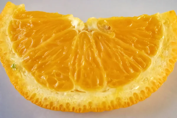 Close Pronto Para Comer Frutas Laranja Fatiadas — Fotografia de Stock