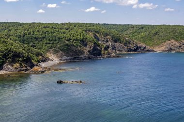 Anadolufeneri, İstanbul, Hindi-Ağustos 2019. Anadolufeneri Karadeniz ve Boğaz kavşağında. peyzaj ve genel manzara anadolufeneri 'den.