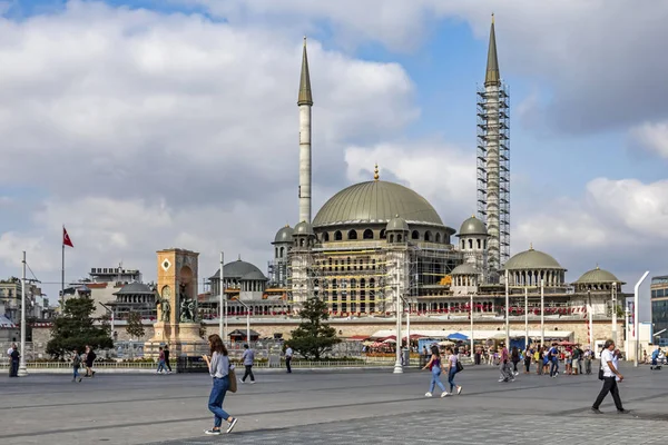 Taksim Istanbul Peru Agosto 2019 Vista Praça Taksim Praça Turística — Fotografia de Stock