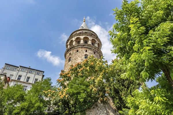 Galata Istanbul Kalkkuna Elokuu 2019 Kaupunkikuva Galatan Alueelta Jossa Galatatorni — kuvapankkivalokuva