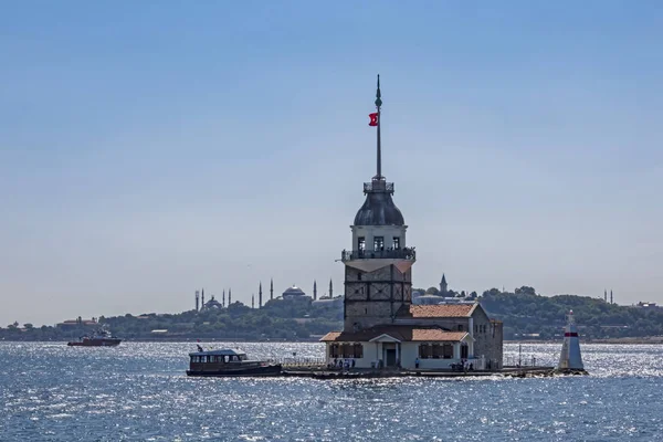 Uskudar Istanbul Hindi Ağustos 2019 Şehir Manzarası Yaz Mevsiminde Stanbul — Stok fotoğraf