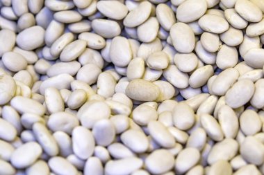 Toptan kayısı fasulyelerini kapatın.