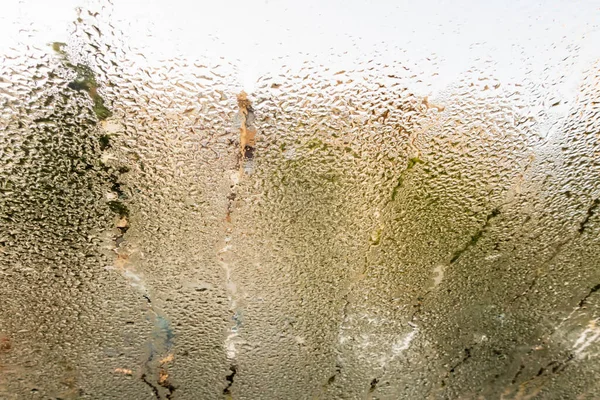 Gouttes Pluie Sur Une Fenêtre — Photo