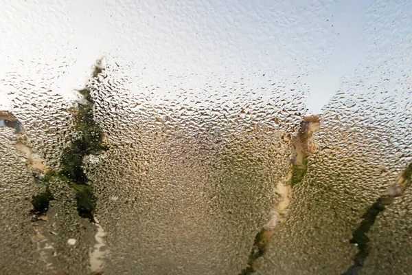 Gouttes Pluie Sur Une Fenêtre — Photo