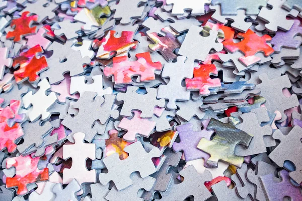 Fond Abstrait Avec Des Pièces Puzzle — Photo