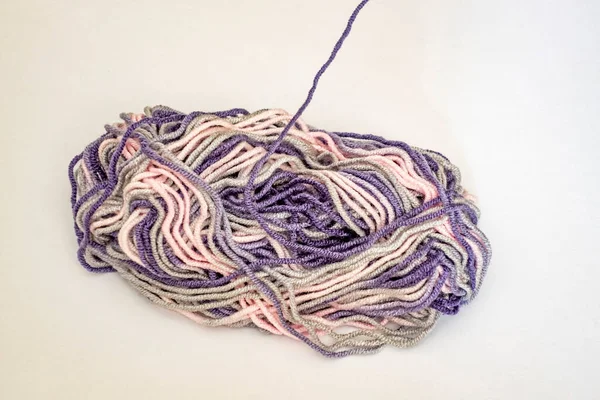 Close Ball Wool Knitting — Stock Photo, Image