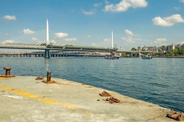 İstanbul, 6 Ağustos 2020 yaz ve sabah saatlerinde İstanbul 'dan şehir hayatı ve şehir manzarası..