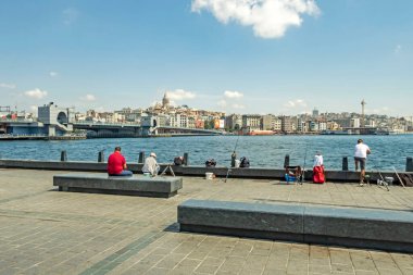 İstanbul, 6 Ağustos 2020 yaz ve sabah saatlerinde İstanbul 'dan şehir hayatı ve şehir manzarası..