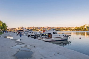 İstanbul, 6 Ağustos 2020 yaz ve sabah saatlerinde İstanbul 'dan şehir hayatı ve şehir manzarası..