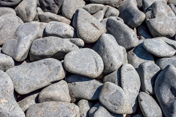 Nahaufnahme Graue Kieselsteine Für Hintergrund — Stockfoto