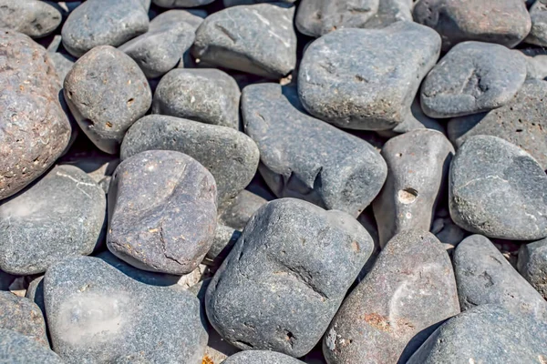 Nahaufnahme Graue Kieselsteine Für Hintergrund — Stockfoto