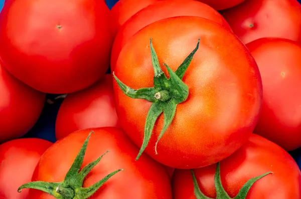 Cerrar Los Tomates Mercado —  Fotos de Stock