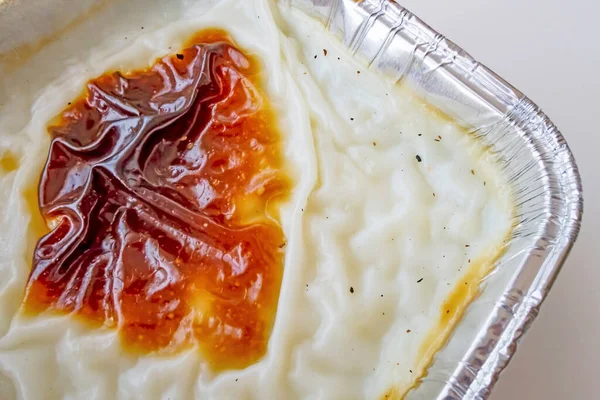 Redo Att Äta Turkiskt Ris Pudding — Stockfoto