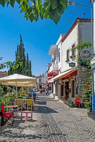 Alacati Izmir Turquía Agosto 2020 Alacati Lugar Turístico Famoso Por —  Fotos de Stock