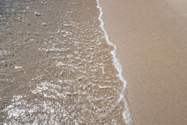 Přímořská Pláň Mořského Pobřeží Letní Sezóně Pozadí — Stock fotografie