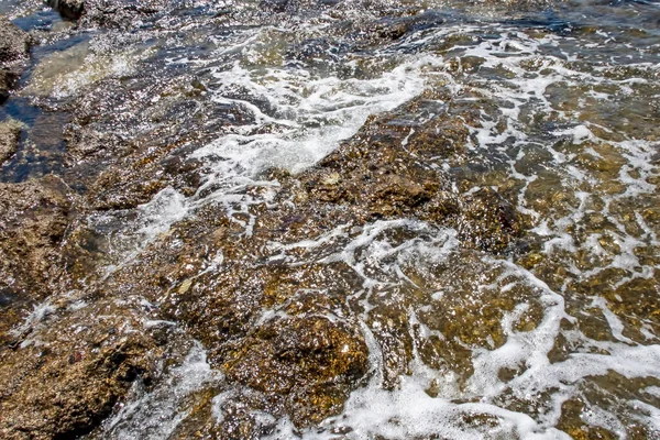 Θαλασσογραφία Από Την Ακτή Καλοκαίρι Για Φόντο — Φωτογραφία Αρχείου