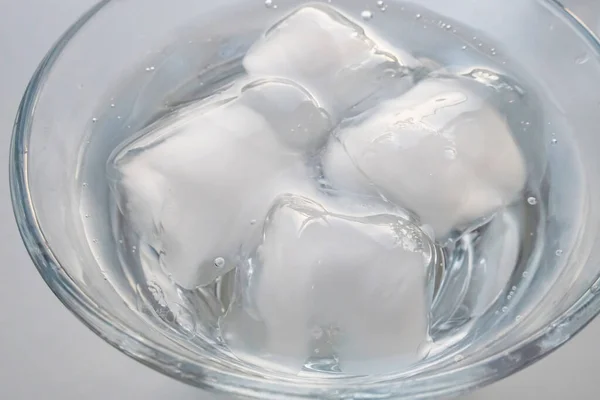 Eiswürfel Glas Schließen — Stockfoto