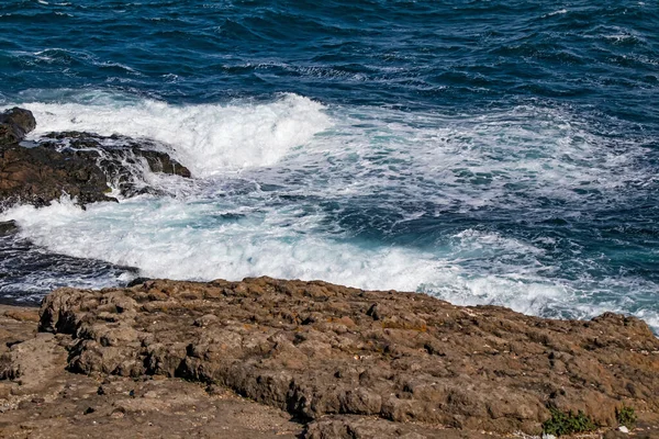 Paisaje Marino Olas Acantilados Costa Del Mar Negro Estambul — Foto de Stock