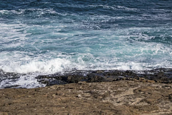 Paisagem Marinha Ondas Falésias Costa Mar Negro Istanbul — Fotografia de Stock