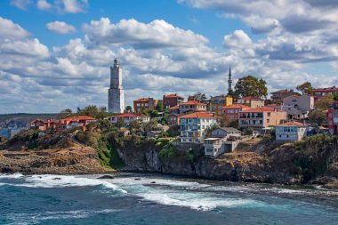 Rumelifeneri, İstanbul, Türkiye-19 Eylül 20.Manzara Karadeniz kıyısındaki büyüleyici İstanbul kenti Rumelifeneri 'den