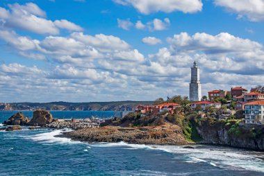 Rumelifeneri, İstanbul, Türkiye-19 Eylül 20.Manzara Karadeniz kıyısındaki büyüleyici İstanbul kenti Rumelifeneri 'den