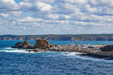 Rumelifeneri, İstanbul, Türkiye-19 Eylül 20.Manzara Karadeniz kıyısındaki büyüleyici İstanbul kenti Rumelifeneri 'den