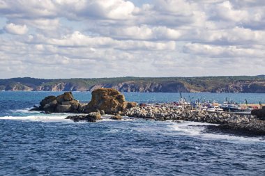 Rumelifeneri, İstanbul, Türkiye-19 Eylül 20.Manzara Karadeniz kıyısındaki büyüleyici İstanbul kenti Rumelifeneri 'den