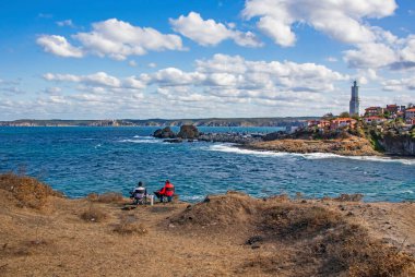 Rumelifeneri, İstanbul, Türkiye-19 Eylül 20.Manzara Karadeniz kıyısındaki büyüleyici İstanbul kenti Rumelifeneri 'den