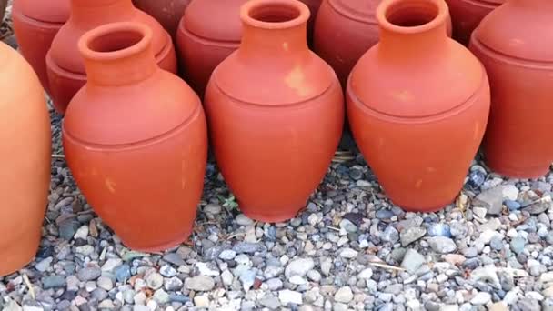 Turkey Anatolia Water Jug Types Clay Pots Casserole Dishes Made — Stock Video