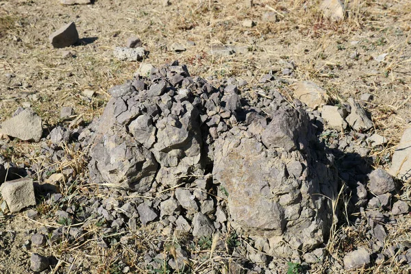 Fragmentierung Von Felsen Felsen Die Durch Hitze Und Kälte Aufbrechen — Stockfoto