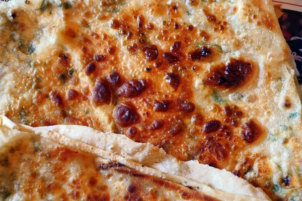 Thé Pain Frit Pour Petit Déjeuner Pain Grillé Style Turc — Photo