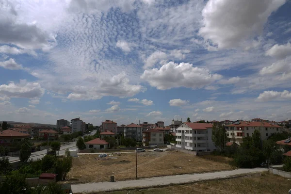 Des Amas Intéressants Nuages Nuages Rêves Dans Ciel — Photo