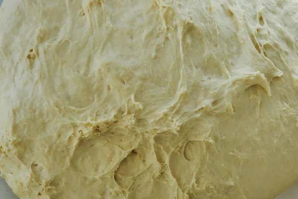 Pasta Lievitata Una Ciotola Pasta Lievitata Pasta Naturale Fatta Casa — Foto Stock