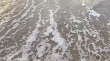 Sabah deniz ve kumsal.