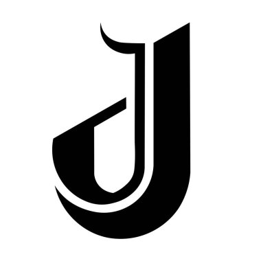 LOGO Beyaz üzerine J harfi