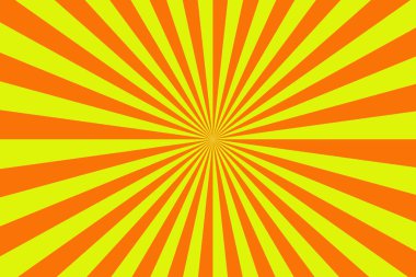 Orange yellow sun abstract graphic background