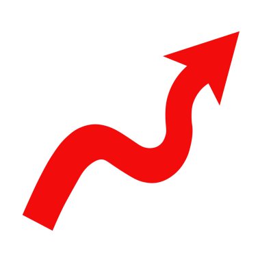 dalgalı kırmızı ok işaret ediyor 