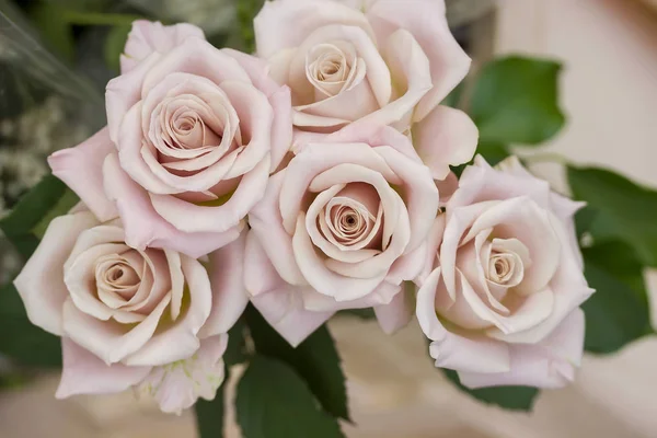 Rosor Och Pion Blommor Bröllop Bukett Dekoration — Stockfoto