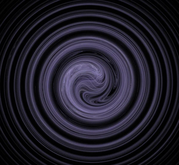 Purpurowy Swirl Fraktal Czarnym Tle — Zdjęcie stockowe