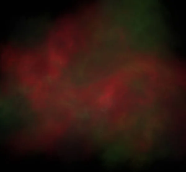 抽象的なカラフルな赤緑フラクタル黒の背景に ファンタジー フラクタル テクスチャです デジタル アート レンダリング コンピューター生成画像 — ストック写真