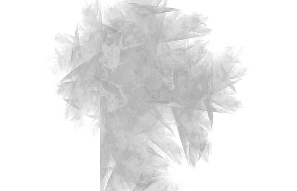 Abstract Black White Fractal White Background Fantasy Fractal Texture Digital — Stock Photo, Image