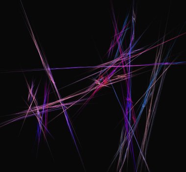 Mor mavi çizgiler arka plan. Fantezi fraktal doku. Dijital sanat. 3D render. Oluşturulan bilgisayar görüntü