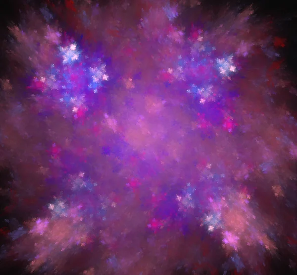 紫蓝色粉红色图案 幻想分形纹理 数字艺术 计算机生成的图像 — 图库照片